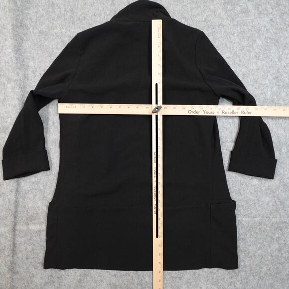 Artizia Wilfred Blazer Womens 2 Chevalier Unstructured Open Front Black Crepe - Picture 8 of 11